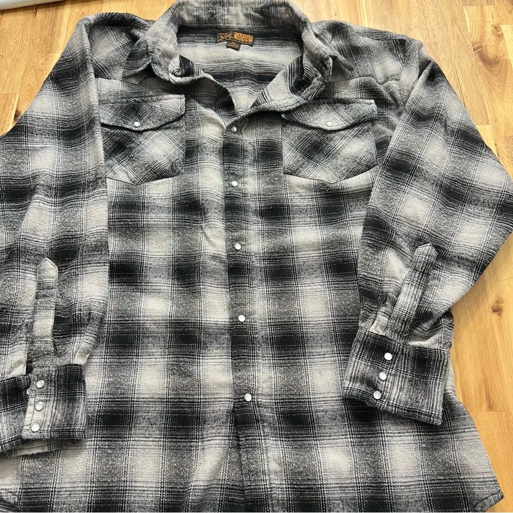 Canyon Guide Outfitters Plaid Flannel Shirt Men’s XL LS Snap Western - Picture 2 of 5